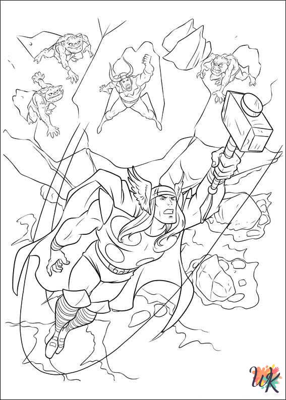 Thor coloring pages by coloringpageswk on