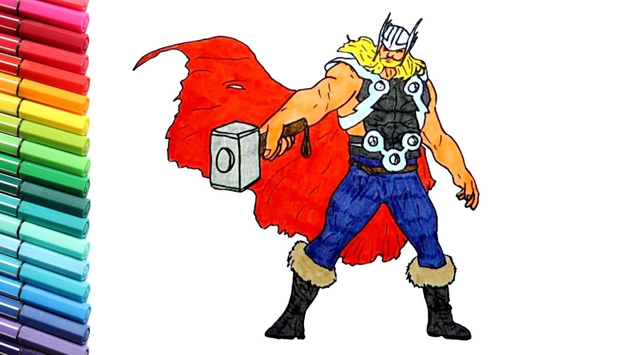 How to draw thor