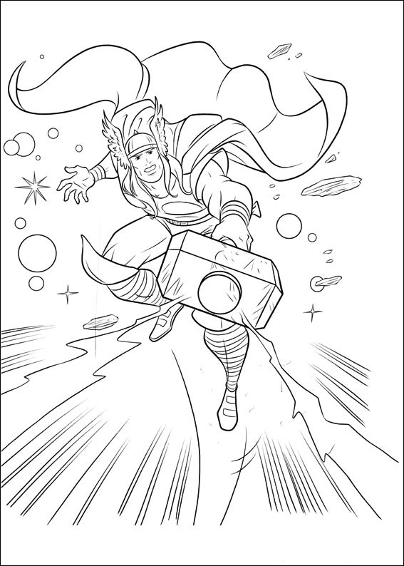 Free printable thor coloring pages for kids