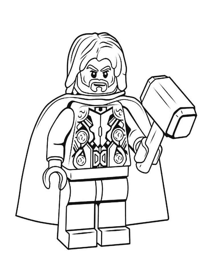 Lego thor coloring pages cartoon coloring pages cool coloring pages coloring pages