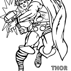 Thor coloring pages printable for free download