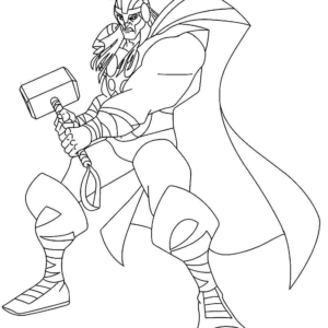 Thor coloring pages printable for free download