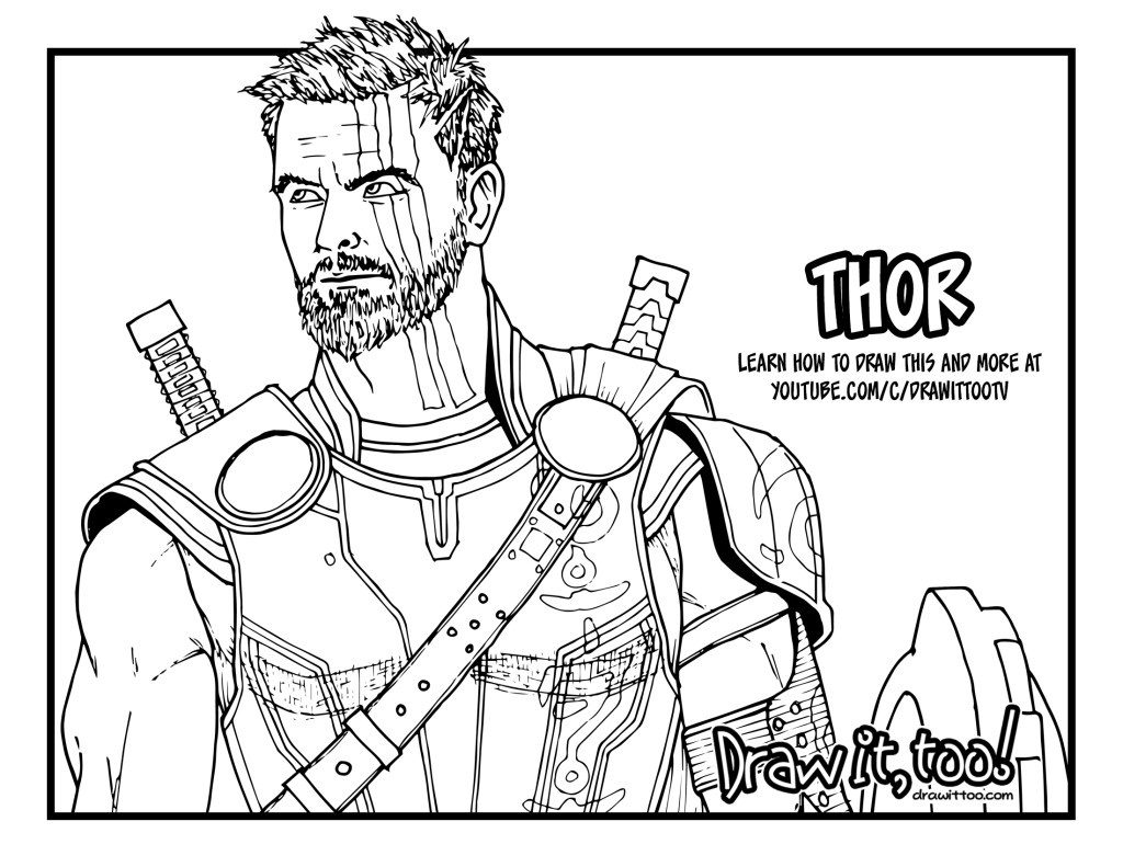 How to draw thor thor ragnarok drawing tutorial