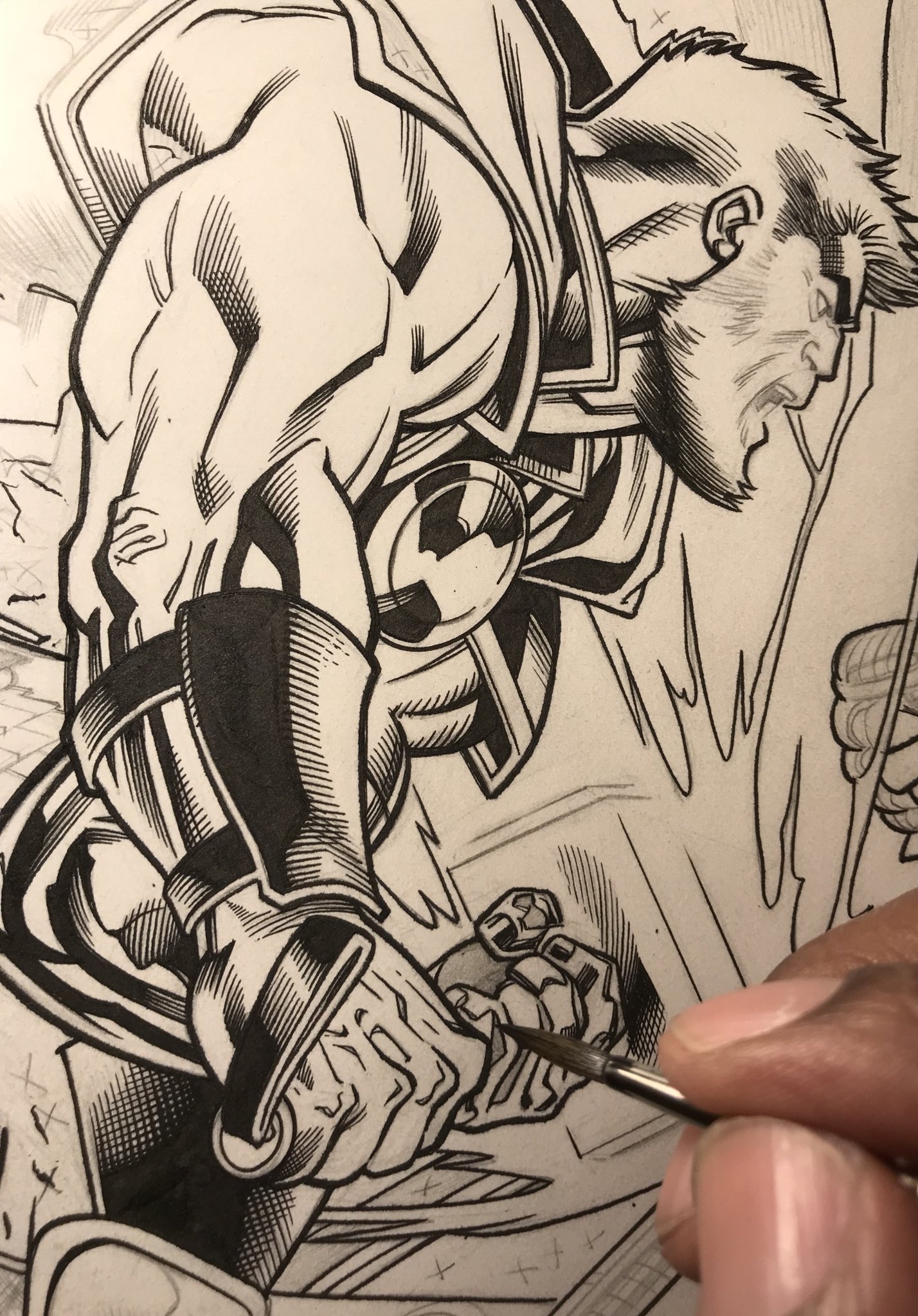 Mark morales on x thor pencils by ed mcguinness with inks by me httpstcodhdbjurzp x