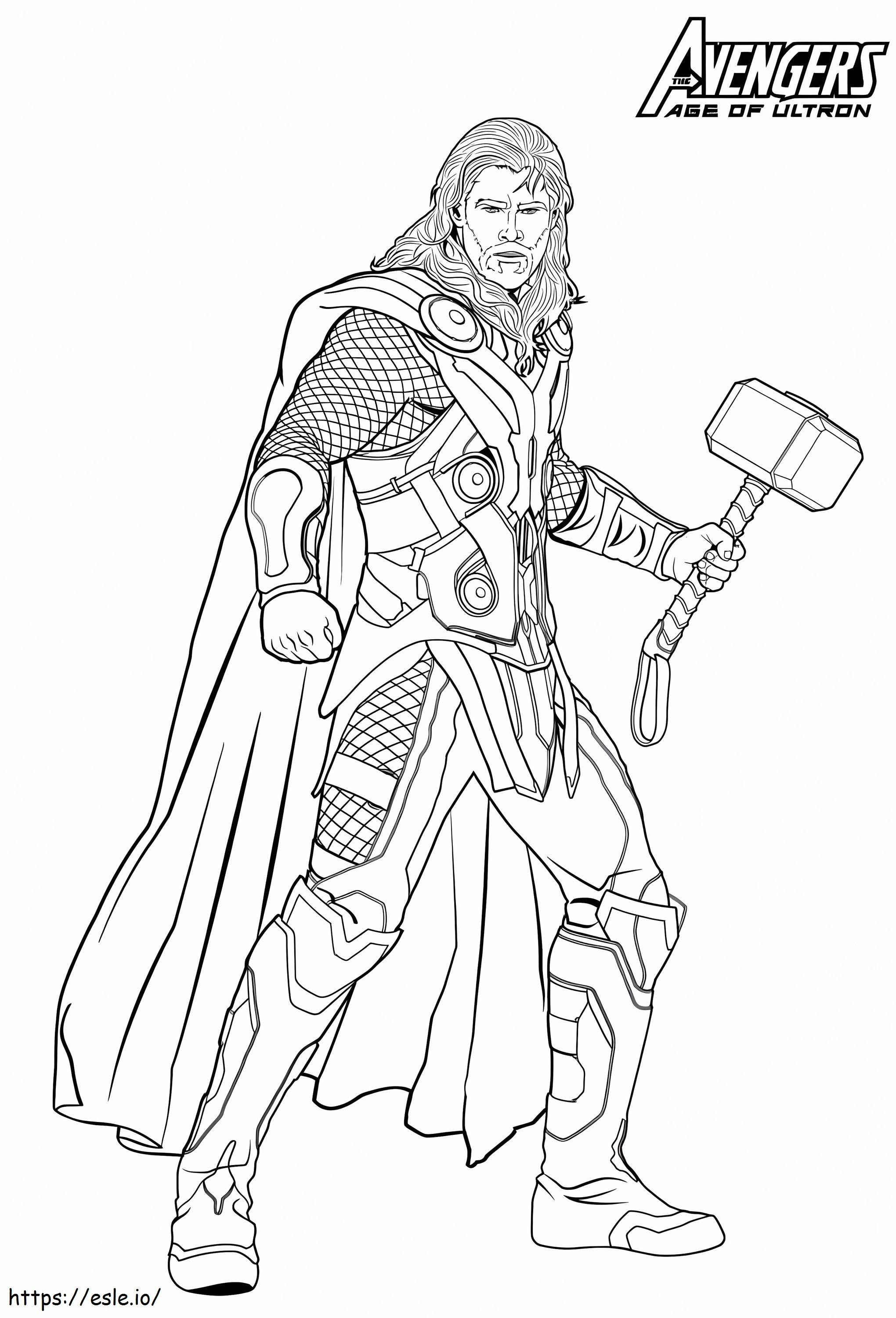 Thor coloring page