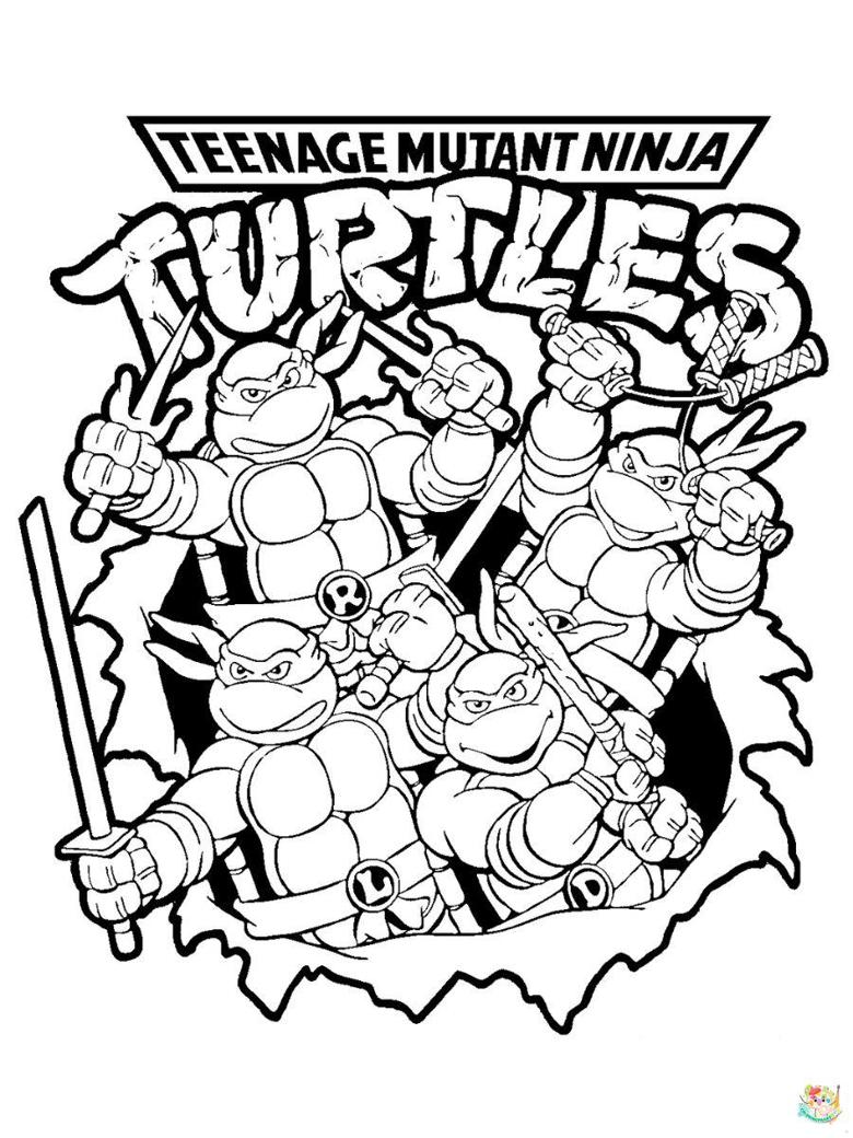 Ninja turtle coloring pages creative adventures await