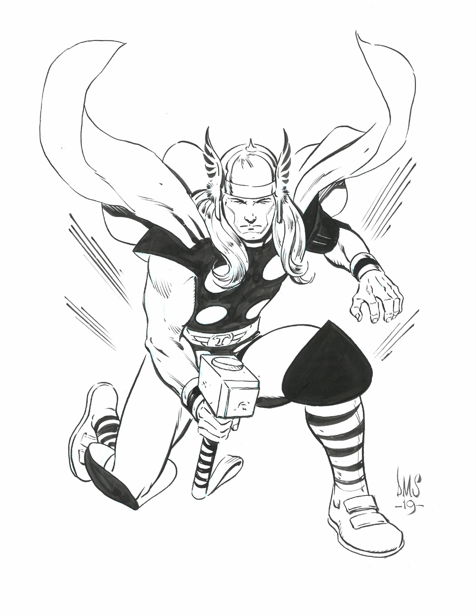 Thor by paul smith in steven ngs marvel ics characters ic art gallery room