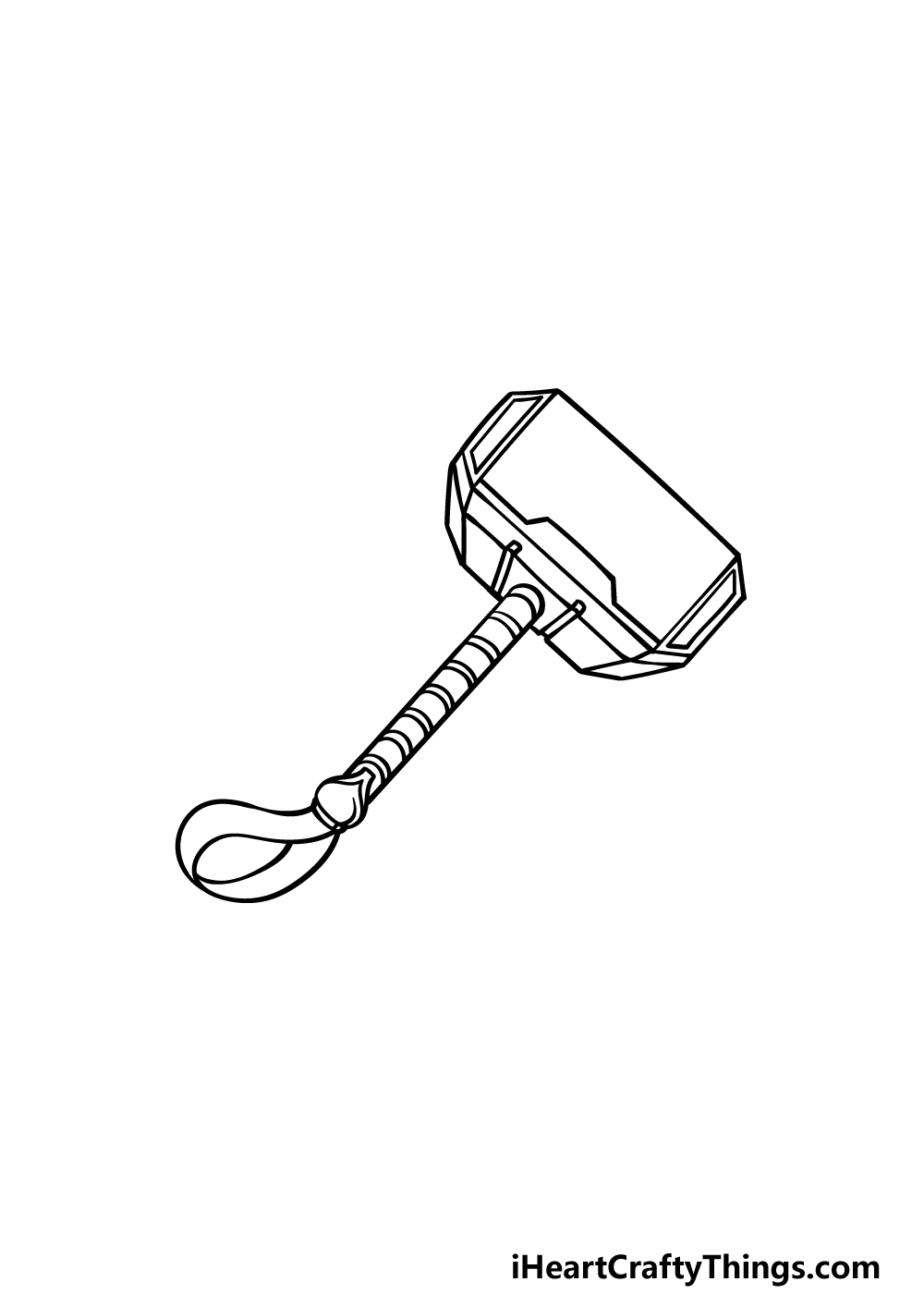 Thors hammer drawing