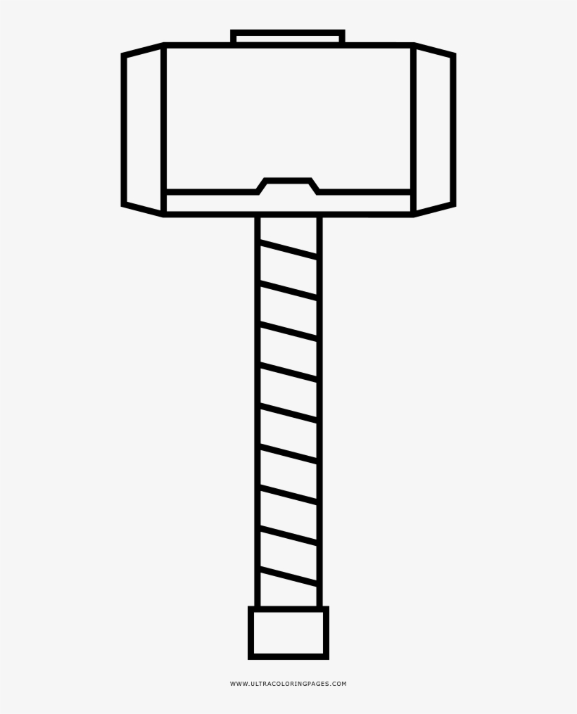 Mjolnir coloring page