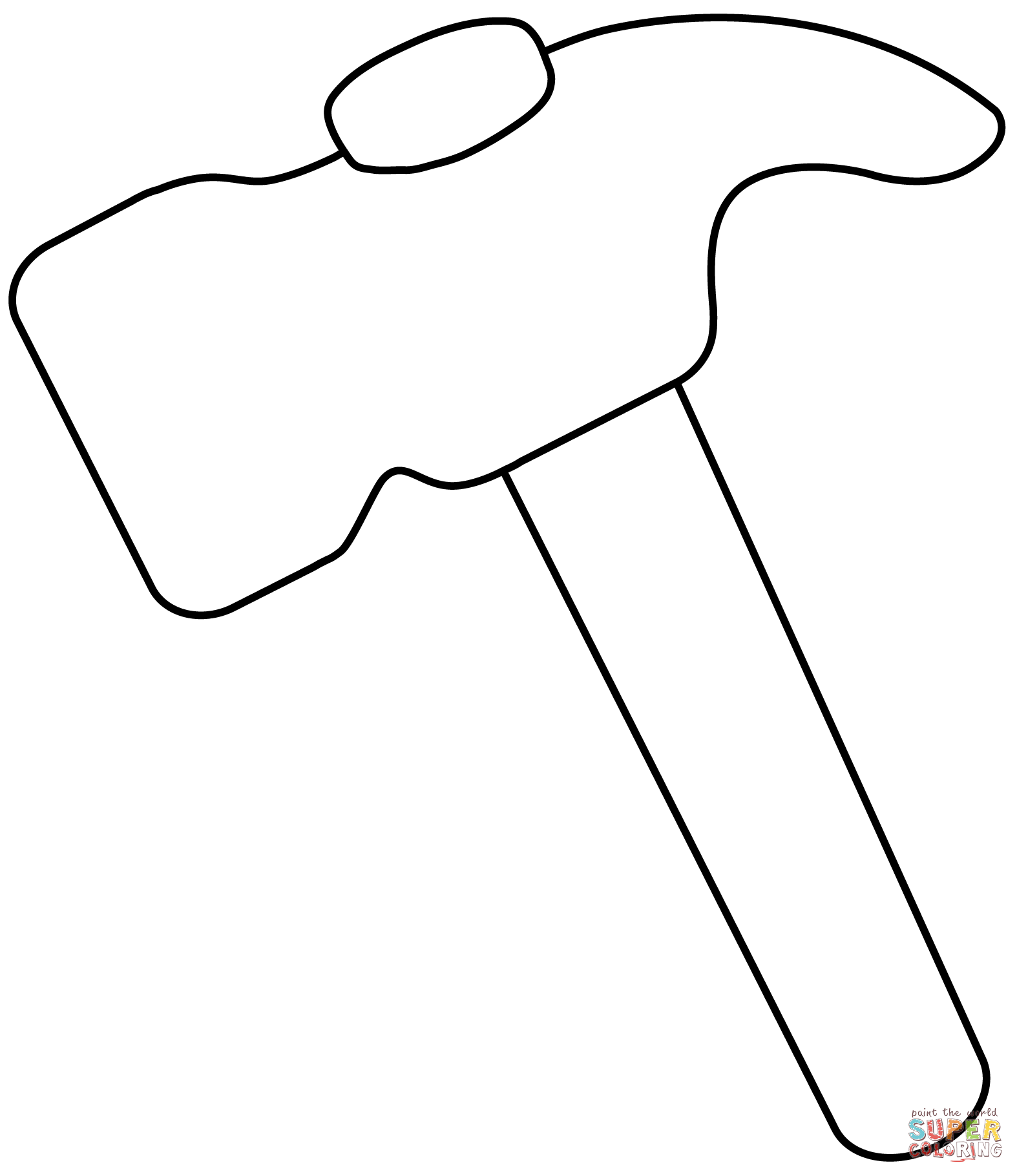 Hammer emoji coloring page free printable coloring pages