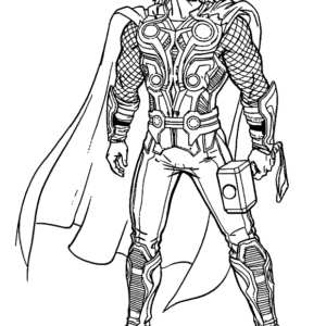 Thor coloring pages printable for free download