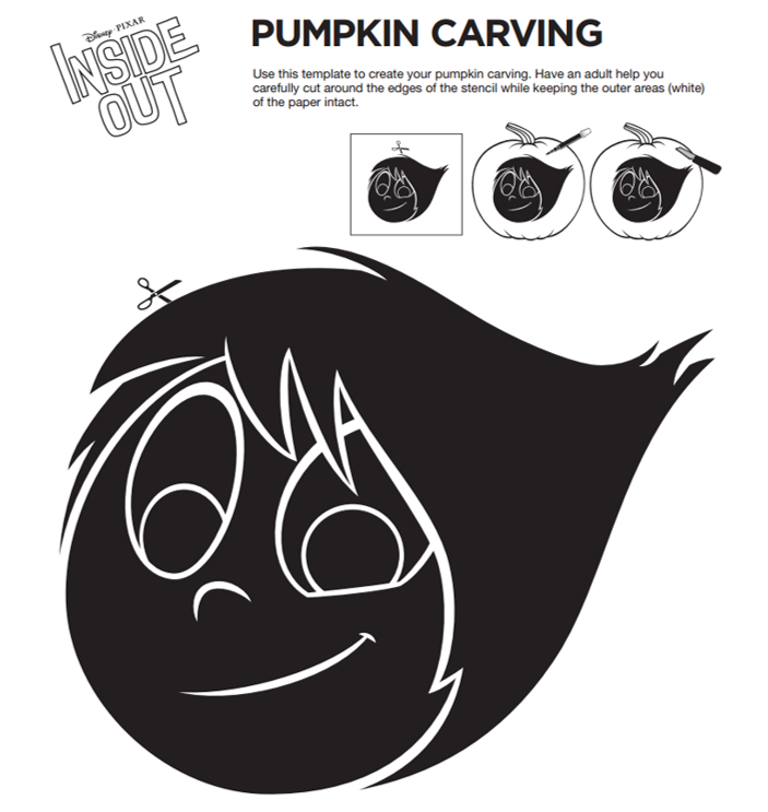 Inside out diy halloween costumes pumpkin templates party favors and more rural mom