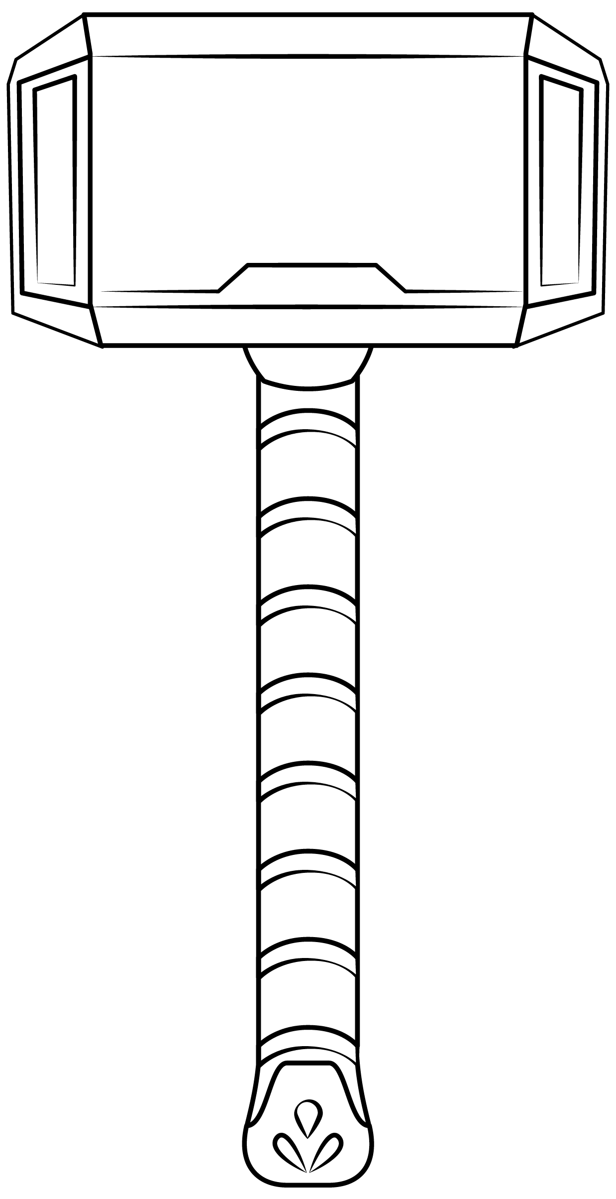 Thor hammer printable template free printable papercraft templates