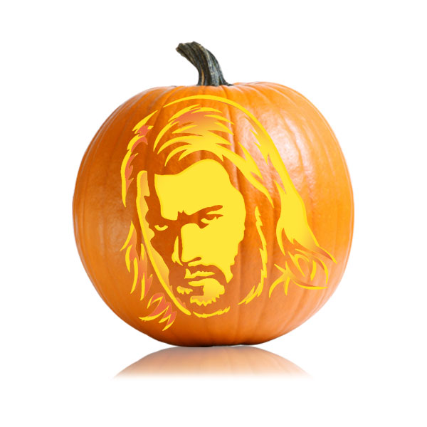 Thorin pumpkin stencil