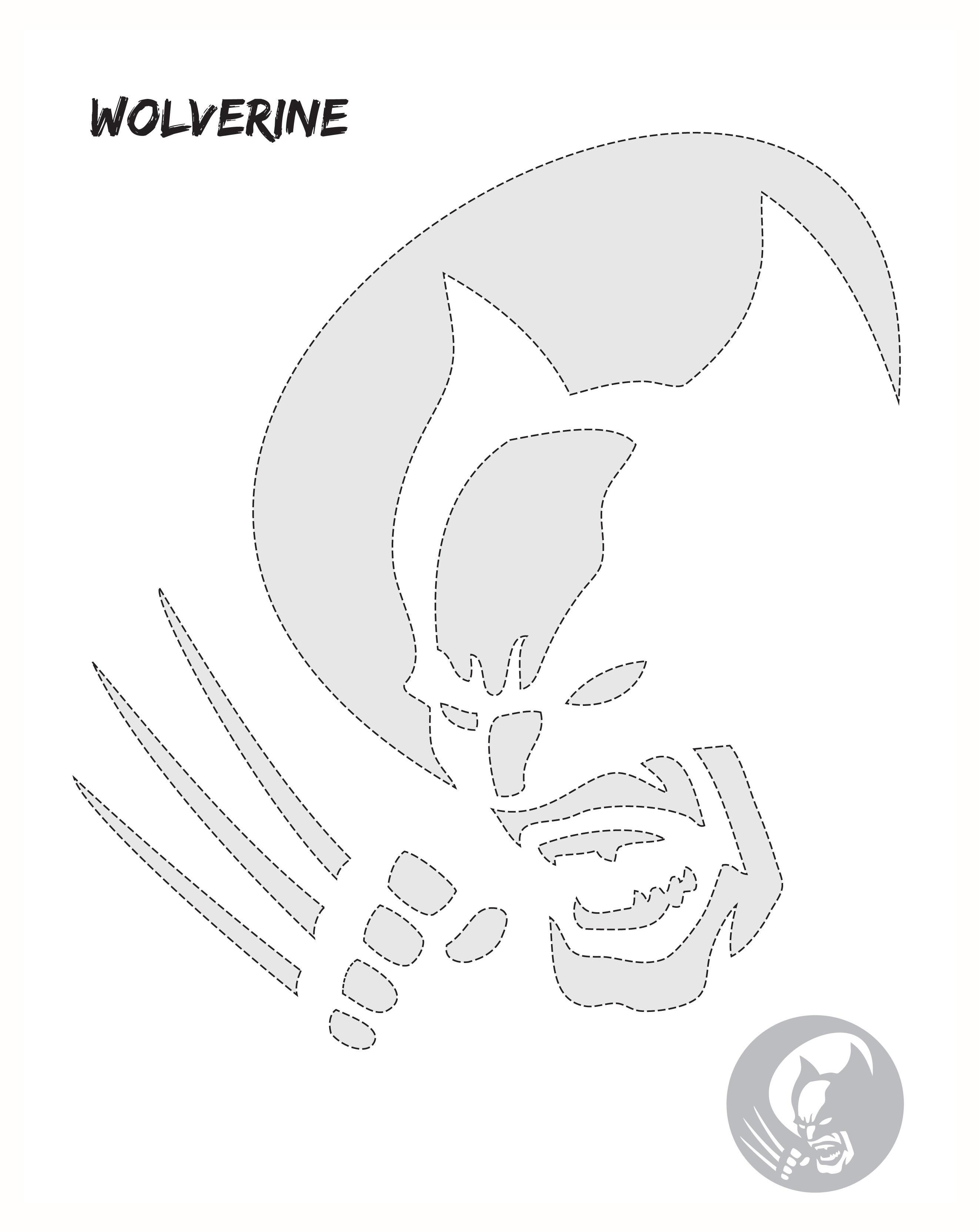 Avengers thor pumpkin stencil