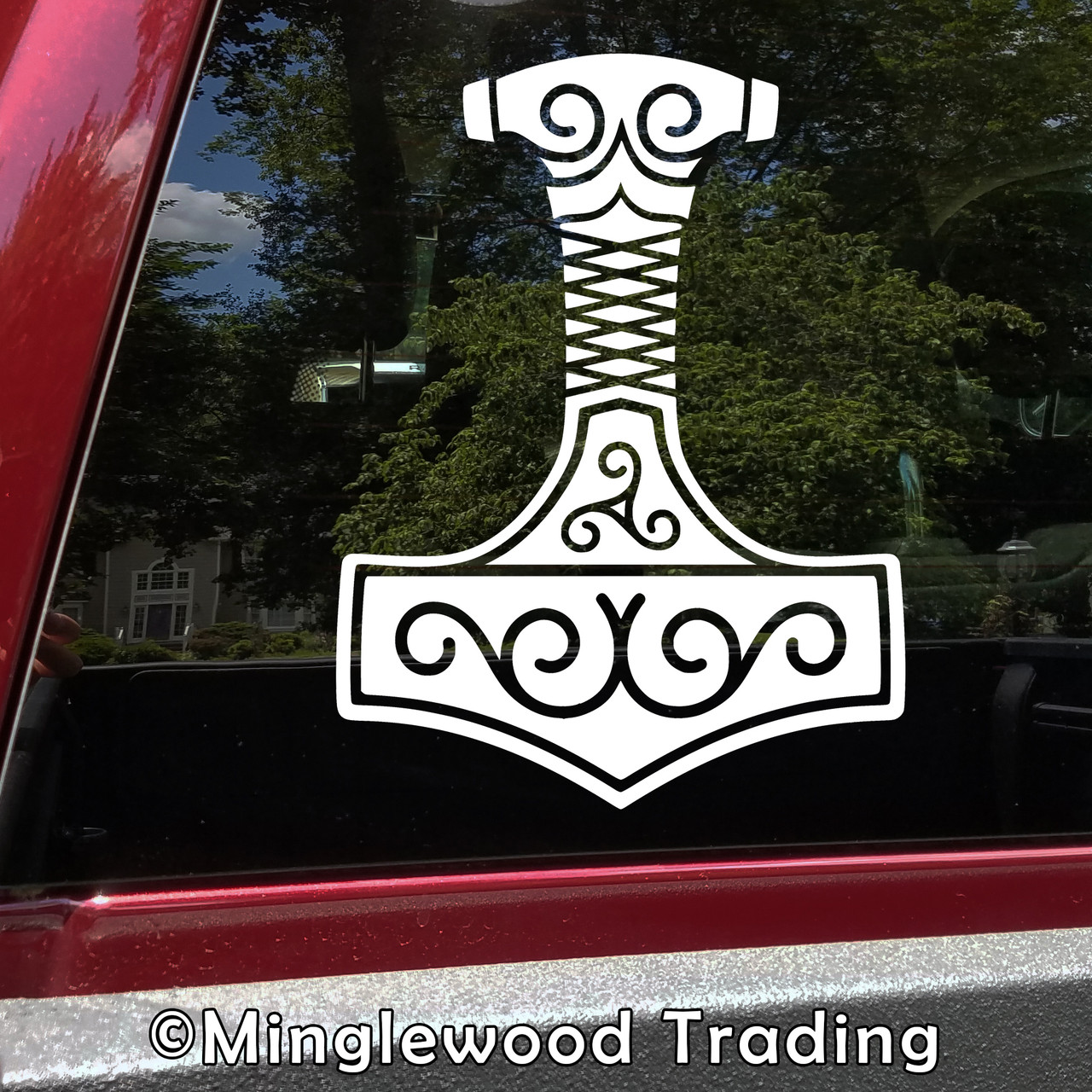 Mjolnir vinyl sticker