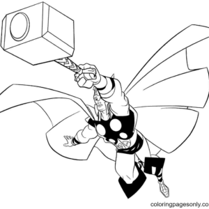 Thor coloring pages printable for free download