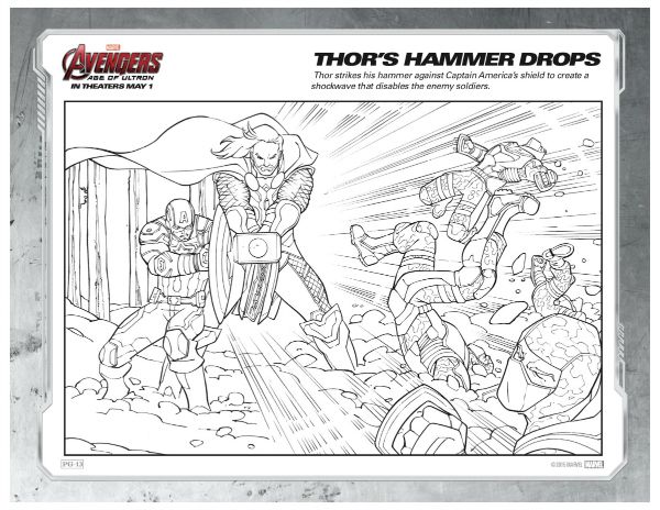 Marvel avengers coloring page â thors hammer drops mama likes this avengers coloring pages avengers coloring marvel coloring