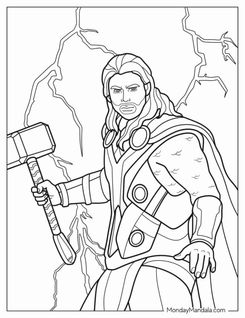 Marvel avengers coloring pages free pdf printables