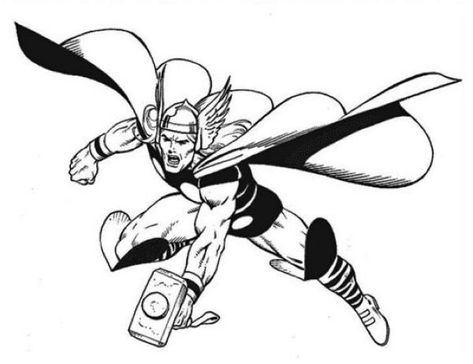 Free thor coloring pages pdf