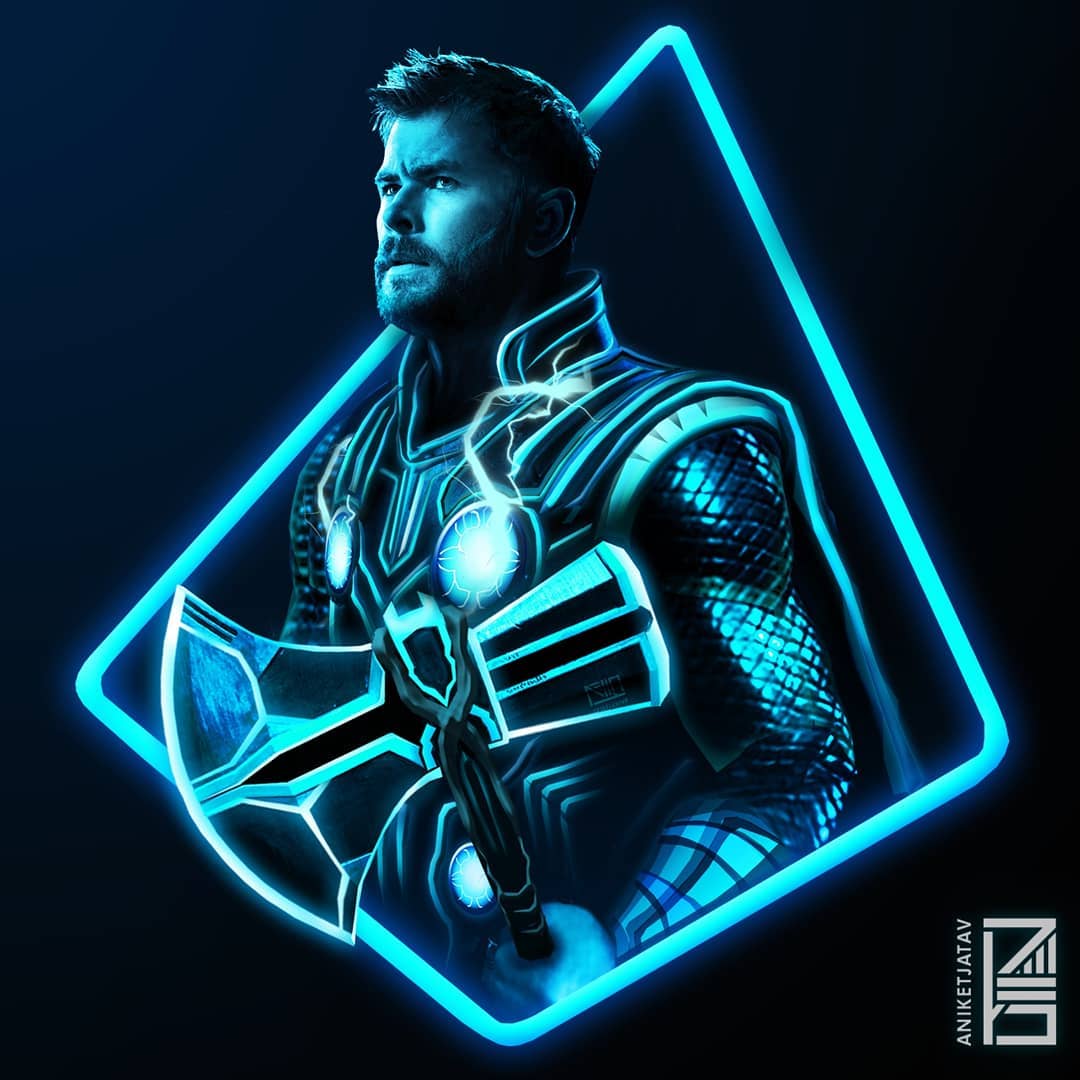 Thor neon wallpapers