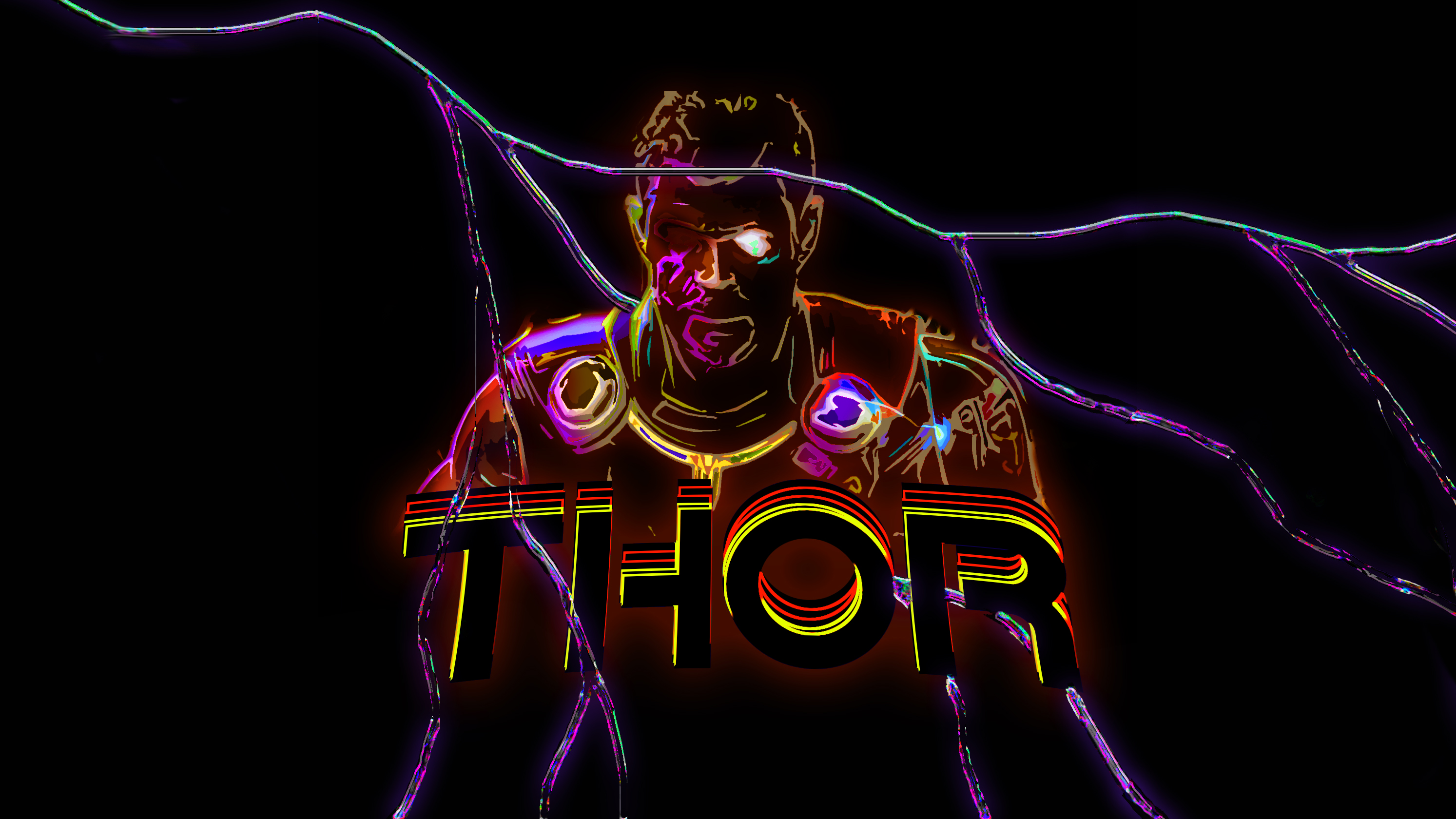 Project thor ragnarok neon art â citizen sociopath