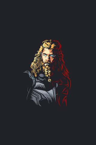 Download wallpaper x thor in beard blonde art samsung galaxy ace gt