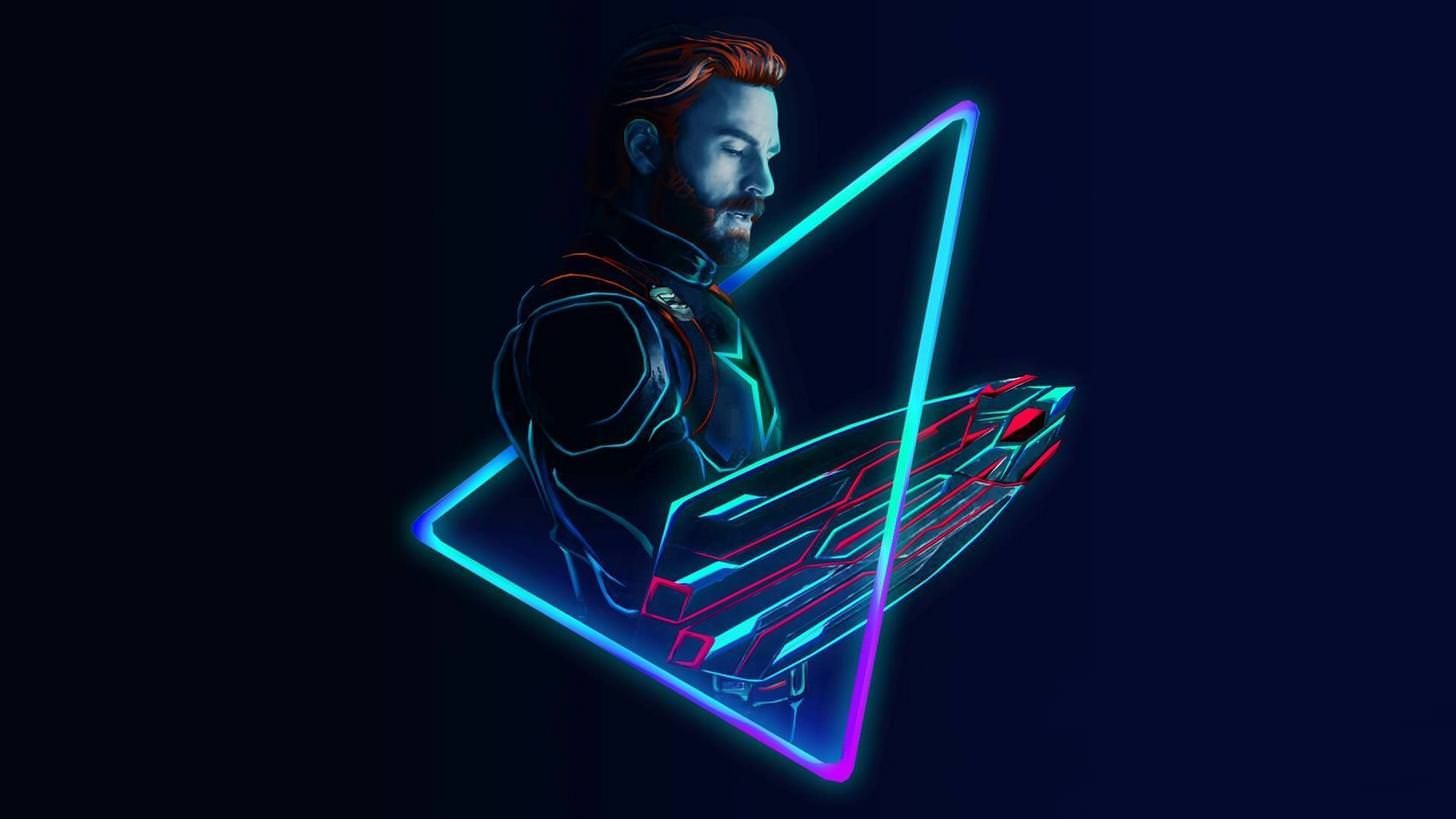 Neon avengers x desktop wallpapers based on artwork by aniketjatav on instagram avengers wallpaper thor wallpaper marvel wallpaper