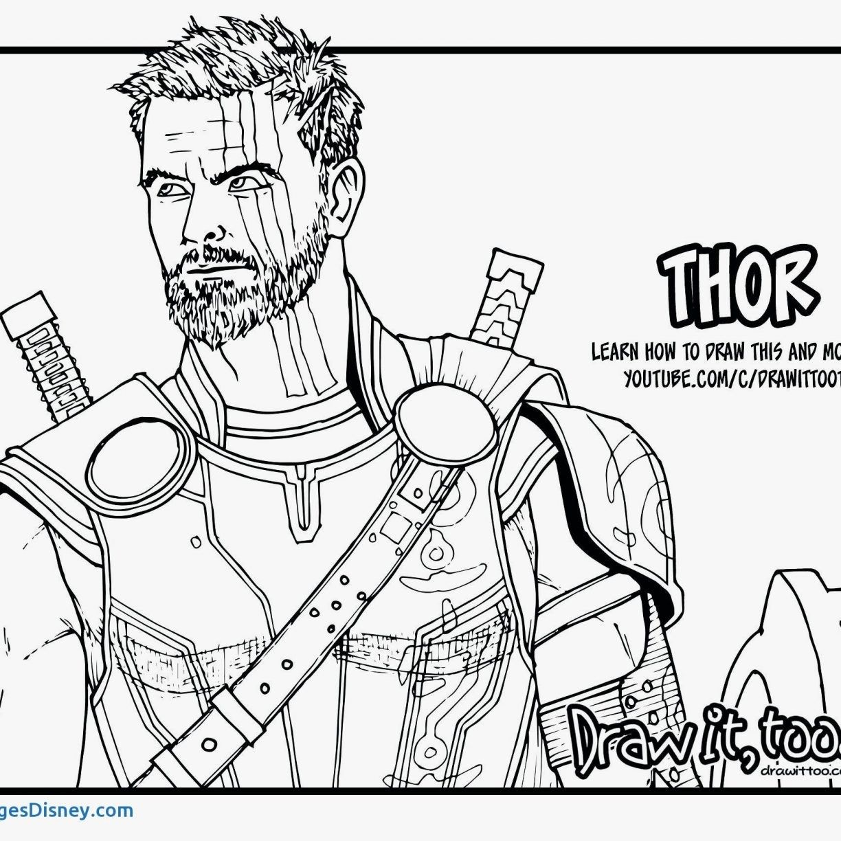 Amazing photo of thor coloring pages