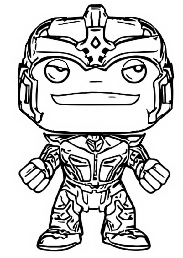 Coloring pages funko pop marvel
