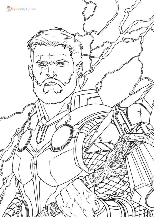 Thor coloring pages pictures free printable superhero coloring pages marvel coloring superhero coloring