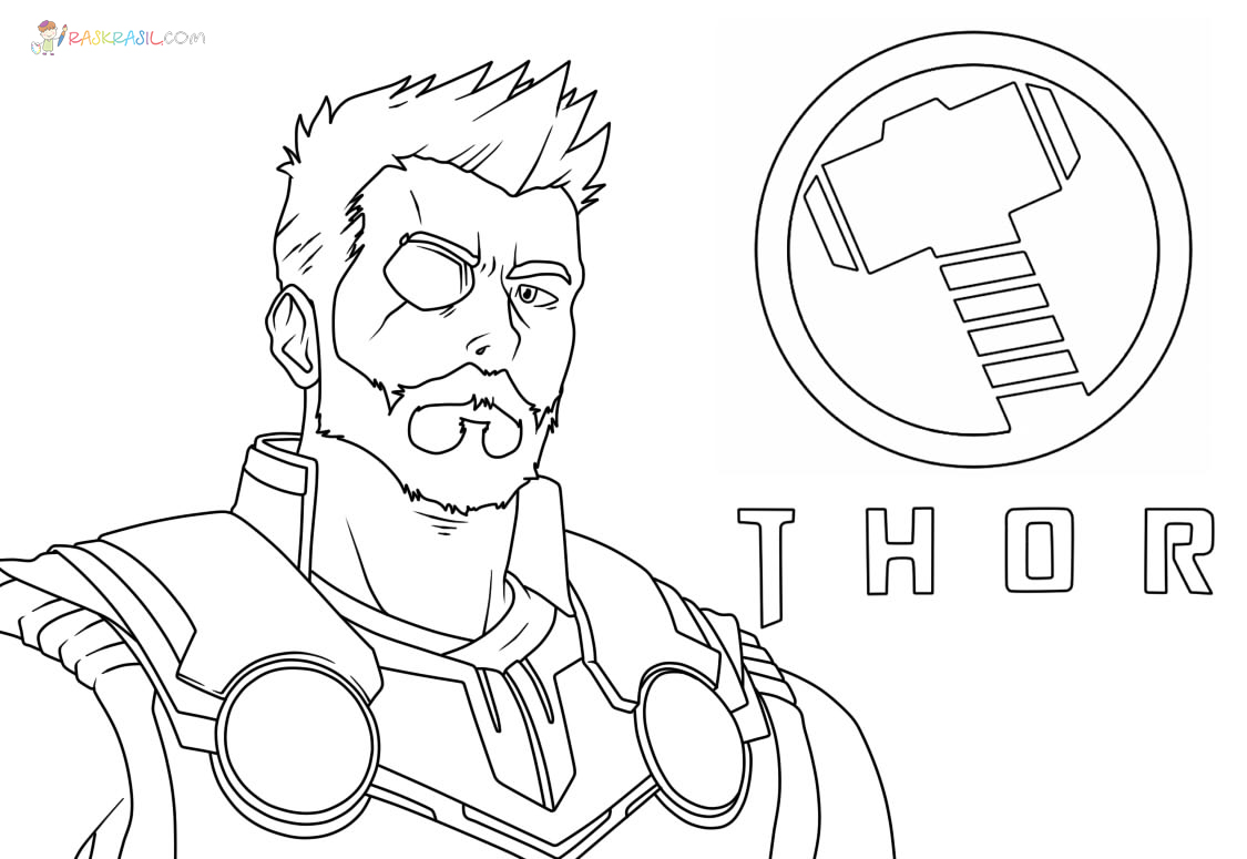 Thor coloring pages pictures free printable