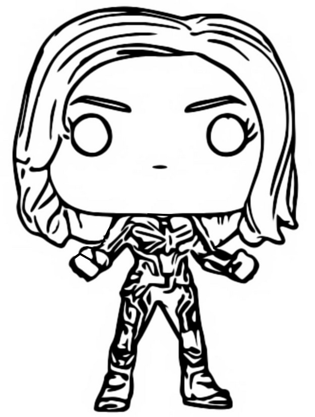 Coloring pages funko pop marvel