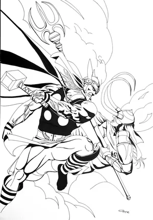 Thor ragnarok coloring pages