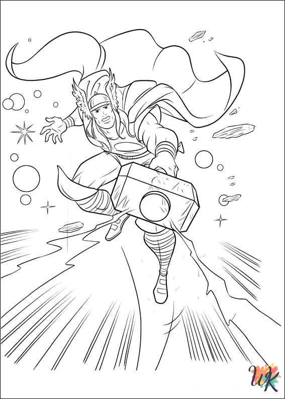Thor coloring pages by coloringpageswk on