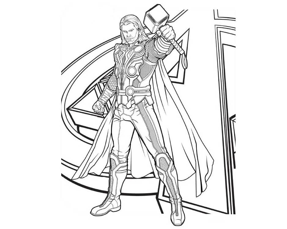 Thor coloring pages