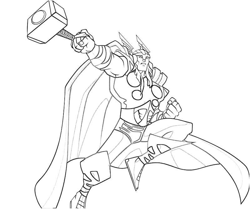 Free printable thor coloring pages for kids