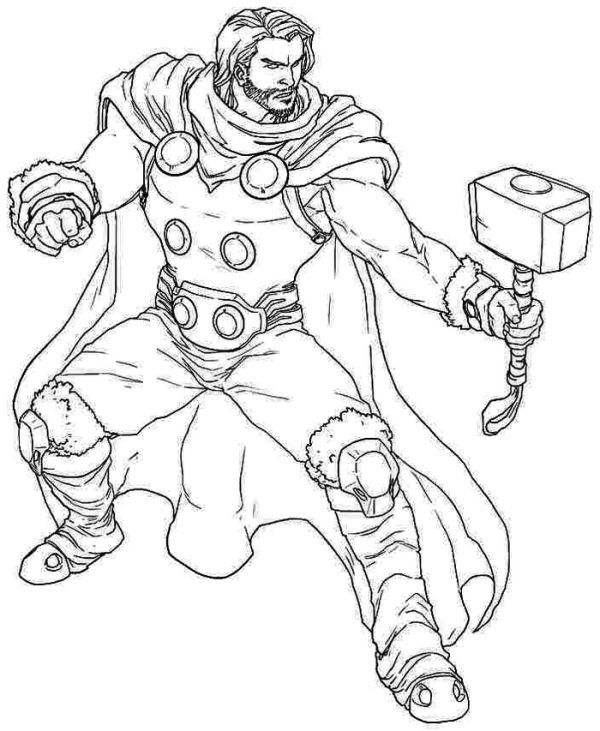 Free thor coloring pages pdf