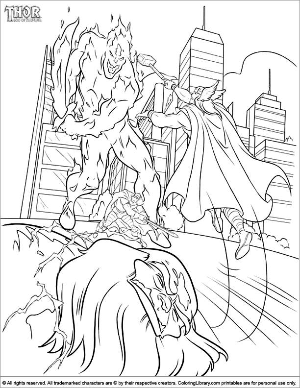 Online coloring page