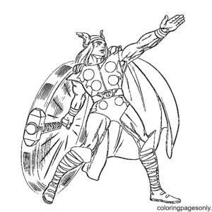 Thor coloring pages printable for free download