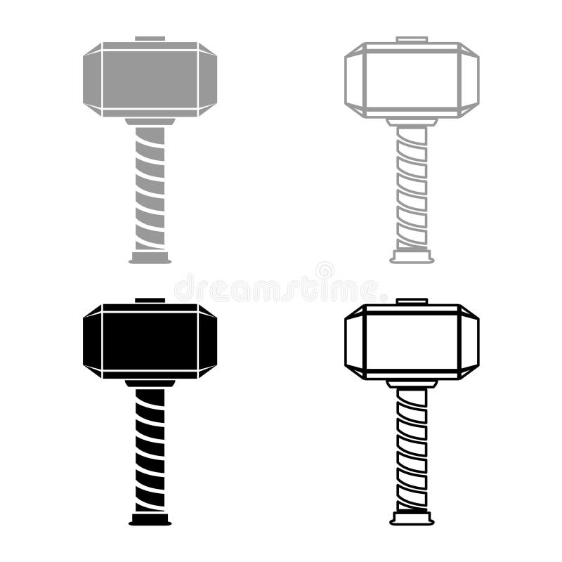 Thors hammer stock illustrations â thors hammer stock illustrations vectors clipart