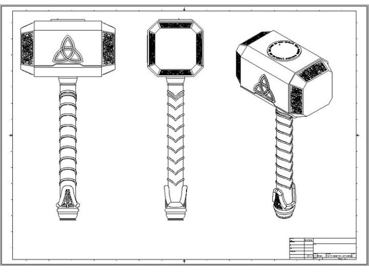 Kev wp boyle on x mjolnir thor avengers thorshammer inventor autodesk autodeskinventor d marvel marveluniverse instagood autocad grabcad model dmodel dprint dmodeldesign render rendering adskinventor adskspnsrd mjãlner