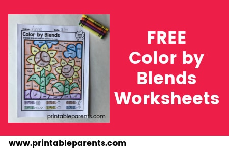 Color by blend worksheets