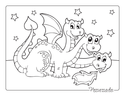 Free dragon coloring pages for kids adults