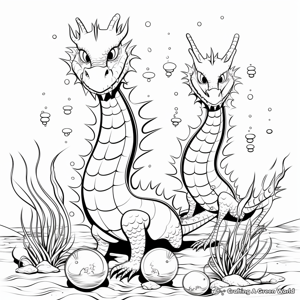 Sea dragon coloring pages