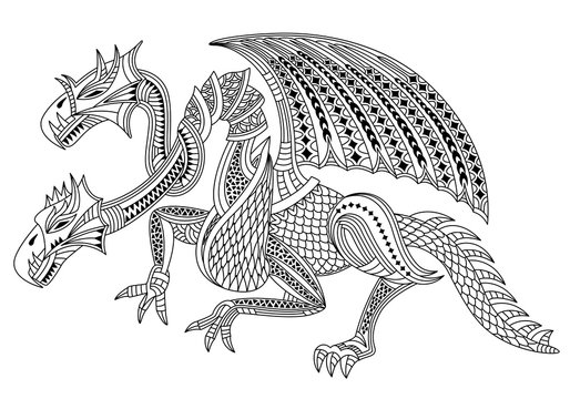 Dragon coloring pages images â browse photos vectors and video