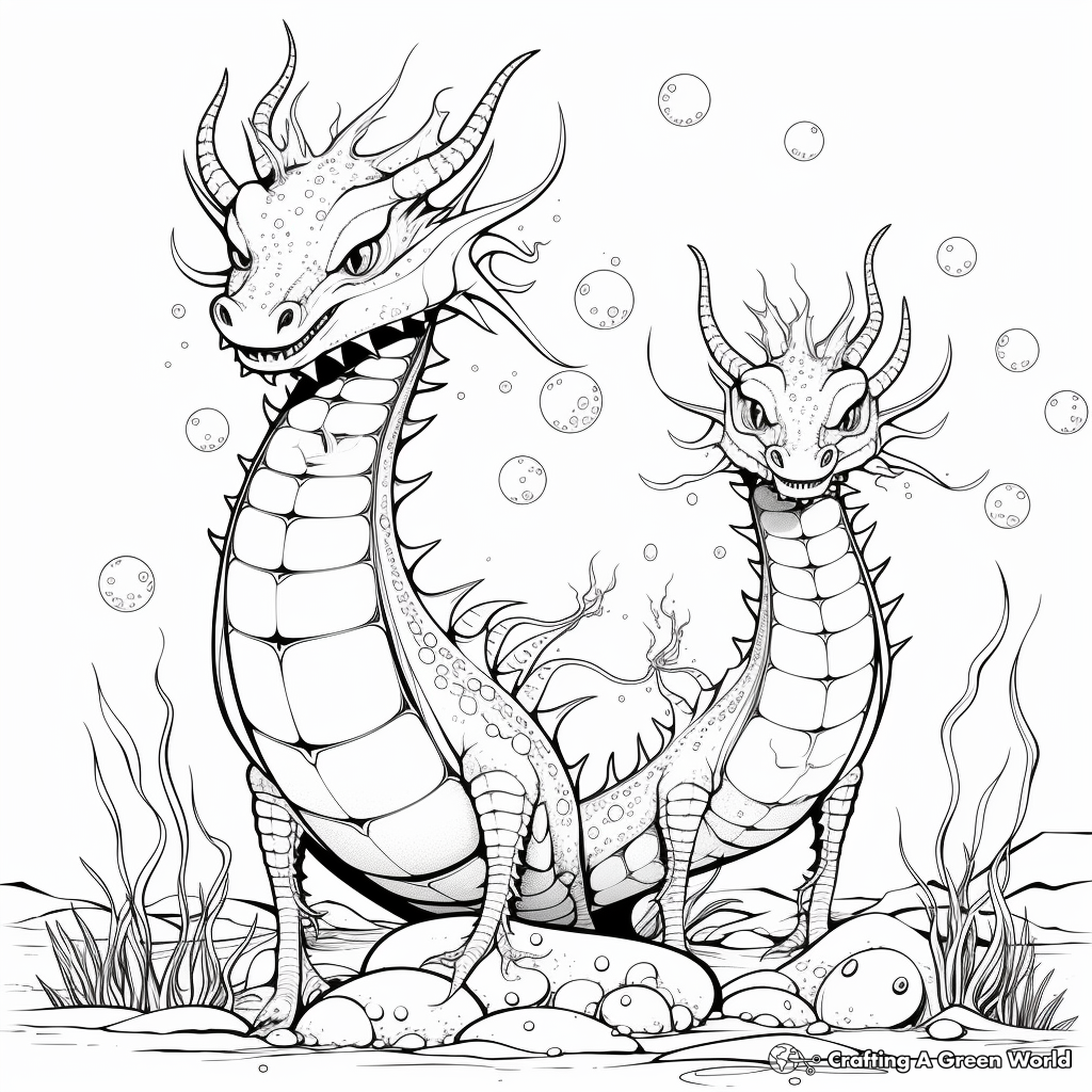 Sea dragon coloring pages