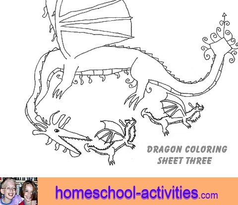 Dragon coloring pages printable