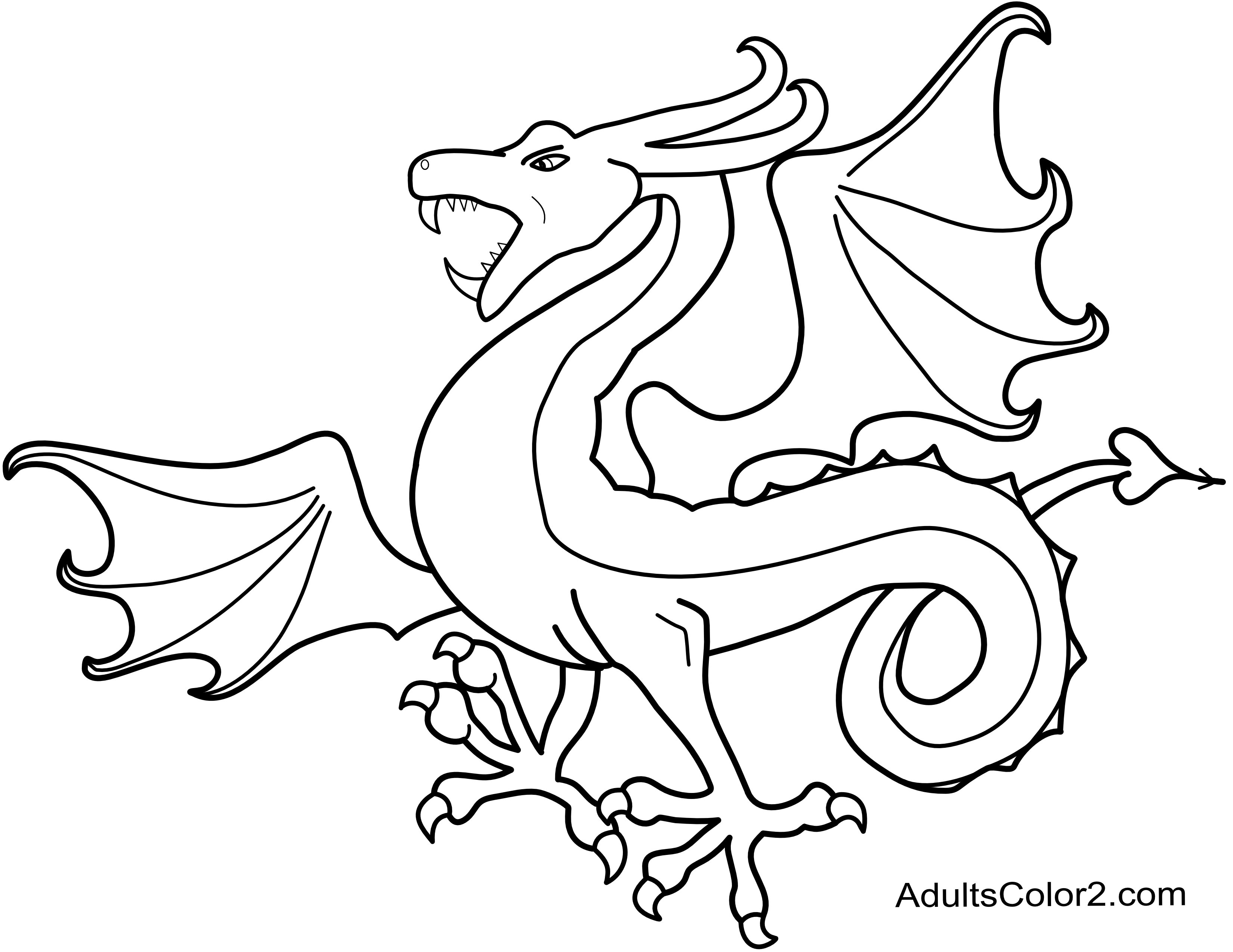 Dragon coloring pagesfearsome or fun