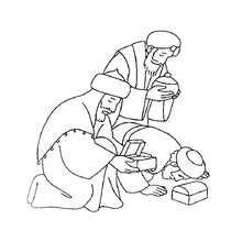 Three kings coloring pages